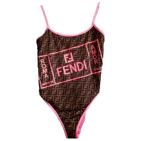 fendi bathing suite|fendi lycra swimsuit.